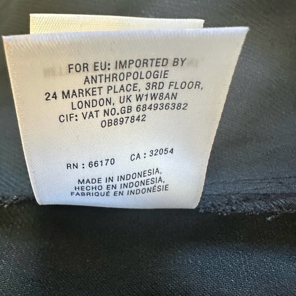 Maeve by Anthropologie Morrill Black Button Down Blouse sz 2 NWOT - Picture 6 of 9